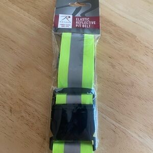 Rothco Elastic Reflective PT Belt - Neon Yellow and Black
